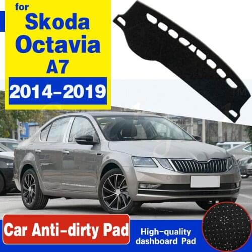 For Skoda Octavia 3 A7 MK3 5E 2014~2019 Anti-Slip Mat Dashboard Cover Pad Sunshade Dashmat Dash Accessories 2015 2016 2017 2018