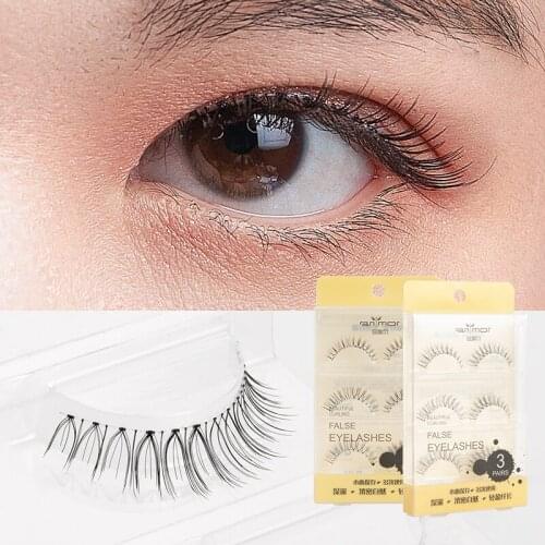 ANMOR 6D Eyelashes Soft Hair Professional Craft False Lashes With Tweezers Set Natural Full Strip Eye Lash Makeup Tools