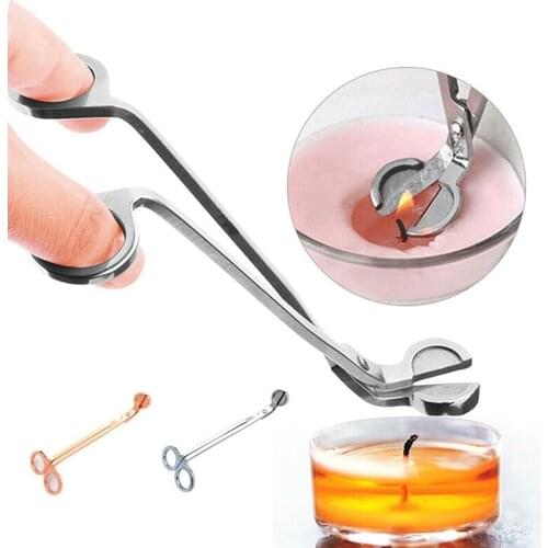 Candle Wick Trimmer Oil Lamp Trim Scissors Cutter Snuffers Tool Stainless Steel