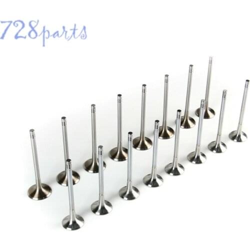 16Pcs 2.0T Engine Intake & Exhaust Valves Fit For VW Arteon CZPB DKZA AUDI A4 A5 A6 A7 Q3 TT 110KW 140KW