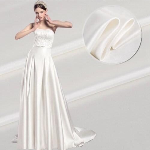 19 mm Silk Satin Fabric 100% mulberry silk natural off white color 82 gsm 140cm 114cm wide 100 metes small wholesale