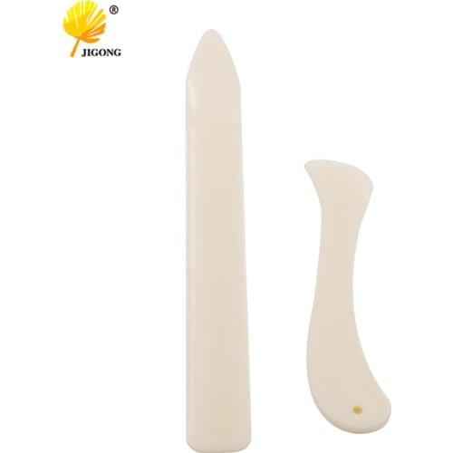 2Pcs / Set Folder Bone Craft Tools Pastic Open Leather Knife For Skin Scoring Folding Creasing Paper Home Handmade Accessories