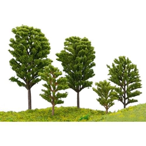 200pcs/lot 5cm Hotsale 2018 New N Scale Miniature Architectural Model Green Tree For Ho Train Layout Model Scene