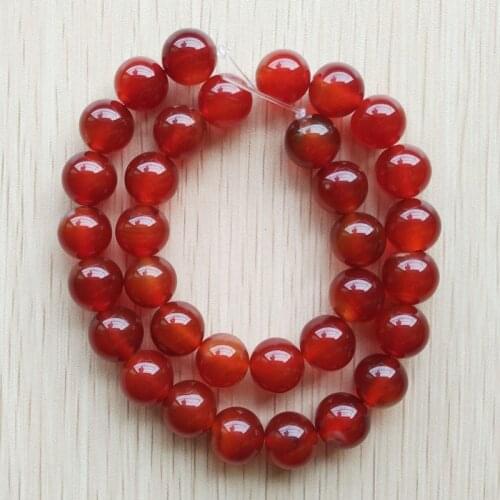 2017 Fashion high quality natural red Onyx round shape beads for DIY jewelry accessories making 30pcs/lot wholesale free
