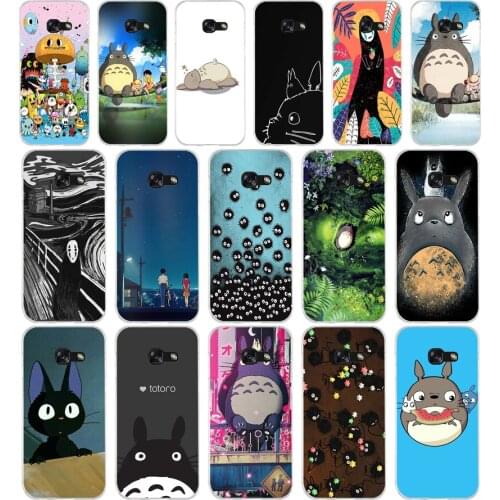 30AA Cute Totoro Soft Silicone Tpu Cover phone Case for Samsung A3 A5 A7 A8 2016 2017 2018 A50