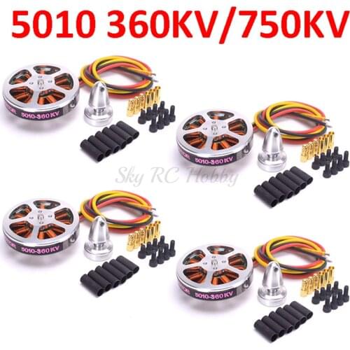 4pcs/lot 5010 360KV / 750kv High Torque Brushless Motors For ZD550 ZD680 ZD850 RC MultiCopter QuadCopter