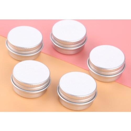 5pcs 5g Empty Aluminum Pot Jars Cosmetic Containers With Lids Eye cream hair conditioner Tin Jar Pot Cosmetic Metal High Quality