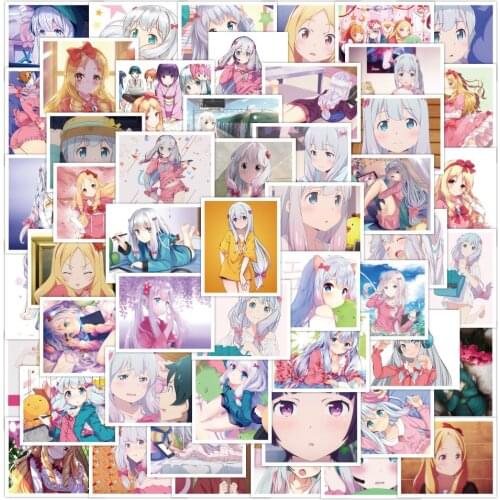 52pcs cartoon anime character Stickers For Car Laptop PVC Backpack Water Bottle Pad Bicycle waterproof Decal