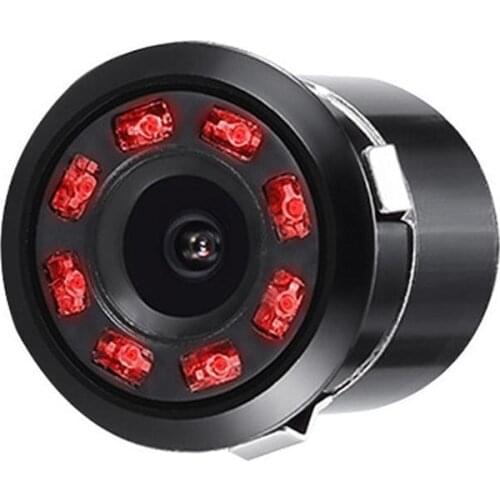 8 LED 170 Degree Round Back Up Cameras Car Rear View Camera Reversing Parking Auto Monitor Night Waterproof Camera X5G2