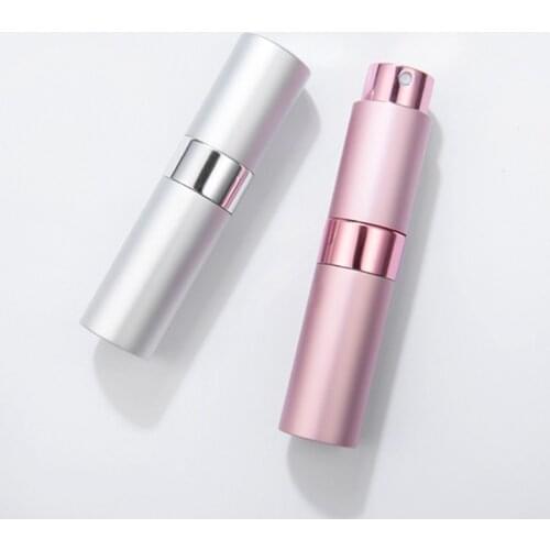 8ml15mlmetal aluminum perfume bottle cosmetic spray bottle portable empty bottle travel sub-bottle liner glass