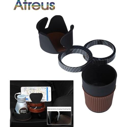 Atreus Car Organizer Generic Multifunctional Drink Cup Holder For Seat Leon Ibiza 2 3 Renault Duster Logan Captur Mazda 6 CX-5