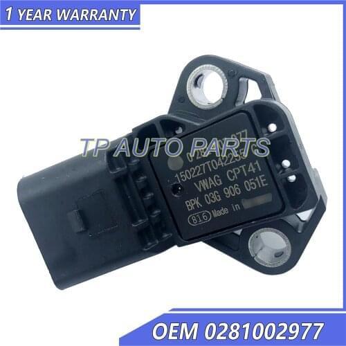 Manifold Absolute Pressure MAP sensor Compatible With Audi OEM 0281002977 03G906051E