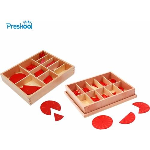 Baby Toy Montessori Cut-Out Labeled Fraction Circles 1-10 and 11-20 Teaching Aids Education Preschool Kids Brinquedos Juguetes