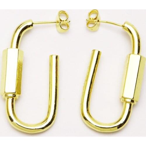 5 Pair Rectangle hoop earrings slim Circle Round Hoop earrings women jewelry Hoop earrings Gift for women jewelry 51260