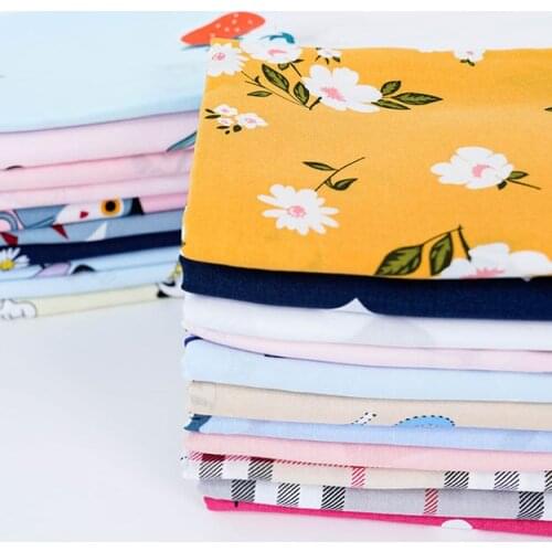 50cm*145cm Children cartoon Fabric Soft Summer Dress Material Rayon Cotton