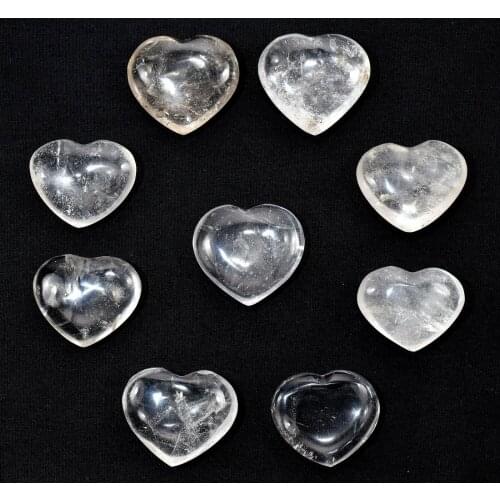 DHX SW clear quartz crystal heart healing crystals wedding return gift
