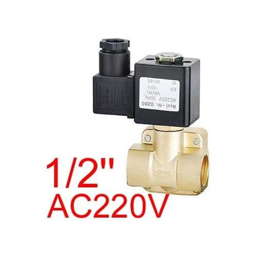 1/2'' DN15 16Bar (230 PSI) Pressure Electric Diaphragm Solenoid Valve AC 220V NC 0927200