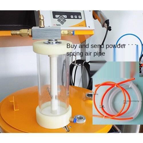 Electrostatic Powder Coating Hopper Experimental Small Powder Cup Plexiglass with Fluidizing Plate and Powder Pump