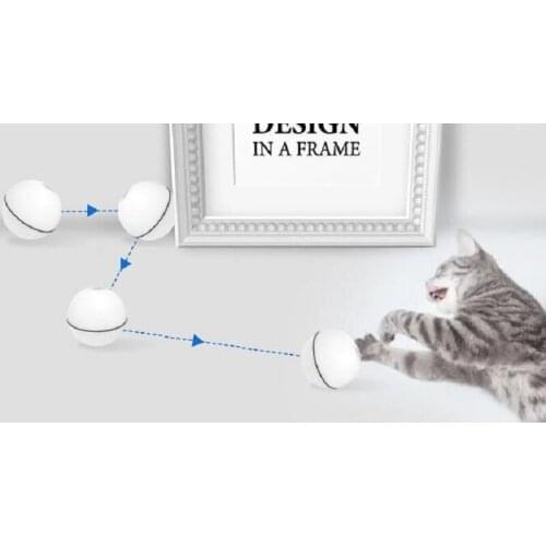 2019 Hot USB Charging LED Laser Red Light Electric Rolling Ball Funny Pet Cat Dog Toys Pet Cat Interactive Laser Magic Toy Ball