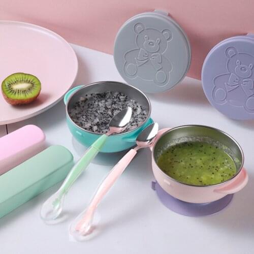 New Baby Double Headed Fruit Scraping Spoon Baby Tableware Non-slip Food Supplement Infants Feeding Spoon Fruit Puree Tool