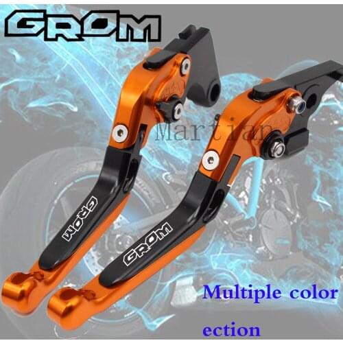 Motorcycle CNC aluminum Shorty Adjustable Brake Clutch Levers For Honda GROM MSX 125 MSX125 20132014 2015 2016 2017