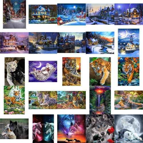 Good evening night cross stitch kit people 18ct 14ct 11ct count canvas stitches embroidery DIY handmade needlework