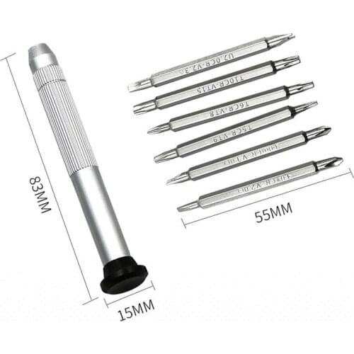 7PCS Multifunction Screwdriver Set Maintenance Screwdriver Tool Cross Type Strong Magnetic Screwdriver