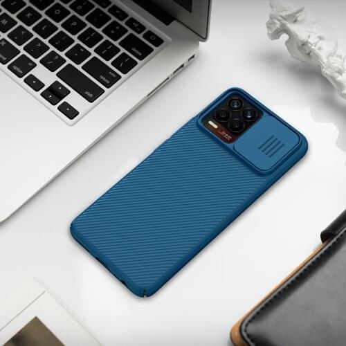 NILLKIN For OPPO Realme 8 Case CamShield Case Slide Camera Cover Protection Back Cover For OPPO Realme 8 Pro Lens Cover