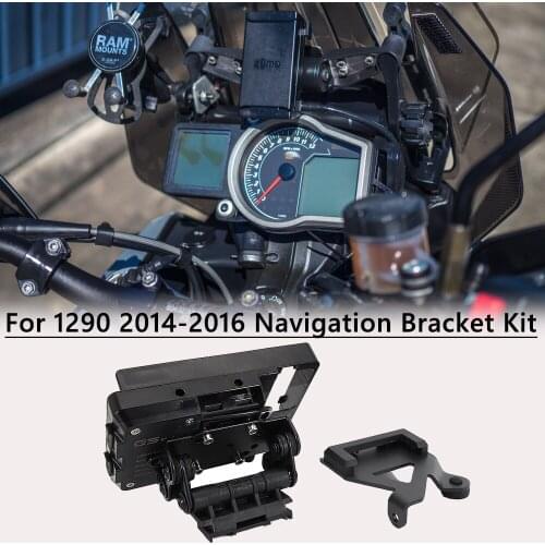 NEW Motorcycle Accessories Mobile SMART Phone Holder GPS Navigation Bracket Kit For 1290 Super Adventure 1290 Adv 2014 2015 2016