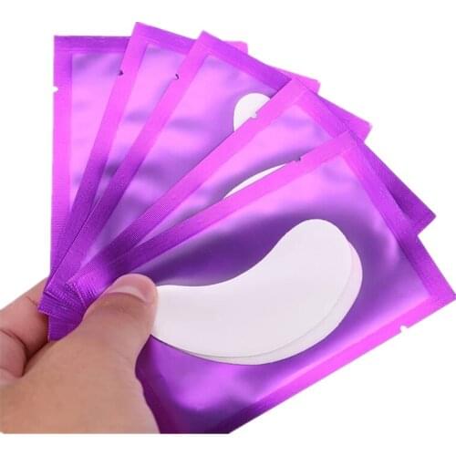 50 Pairs/Lots Paper Eye Patches for Eyelash Extension Grafting Eyelashes Lint Free Stickers Under-eye Pads Makeup Supplies