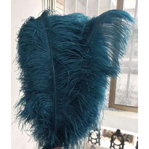 Wholesale 100pcs High quality natural Navy selection ostrich feathers 20-22 inch/50-55cm diy Decoration stage performance