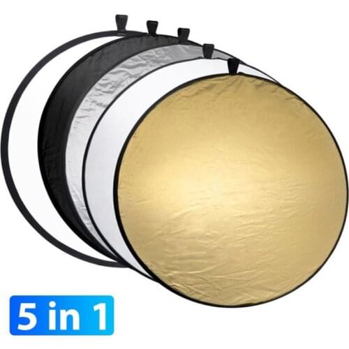Portable Collapsible Round Camera Lighting equipment Photo Disc Reflector Diffuser Kit Carrying Case Photography
