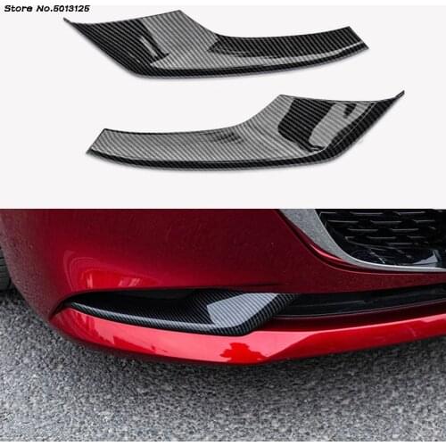 Front Corner Fog Light Bumper Guard Trim Protector Anti-friction Bumper Strip fog lamp chrome For Mazda 3 Axela 2019 2020 2021