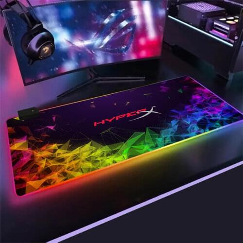 RGB Mouse Pad HyperX Large Gamer Keyboard Desk Mouse Mat 900x400cm Carpet Rubber Tapis Souris Gaming Notbook For CSGO Mousepad