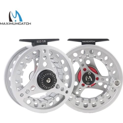 Maximumcatch ECO 3-8WT Fly Reel Large Arbor Aluminum Fly Fishing Reel Hand-Cnanged Fishing Reel