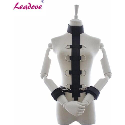 Sex Slave Collar with Handcuffs Fetish Bondage Restraints Ankle Hand Cuffs Adult Games Sex Products Sex Toys for Couples PG0088