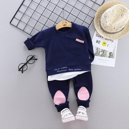NEW Spring Autumn Children Clothing Set Girls Sports Suit Baby Girls Tracksuit Pocket Children Clothes Sets Kids Clothing Set
