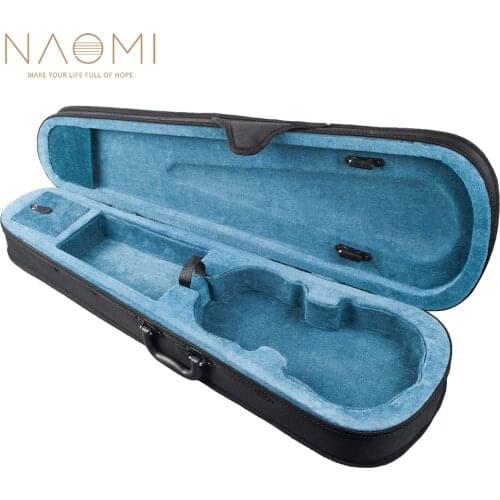 NAOMI Triangular Lightweight Suspension Carry Violin Hard Canvas Case 1/8 1/4 1/2 3/4 4/4 Fiddle