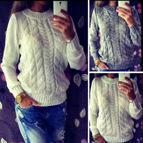 Women Long Sleeve Loose Sweater Knitted Coat Jacket Outwear