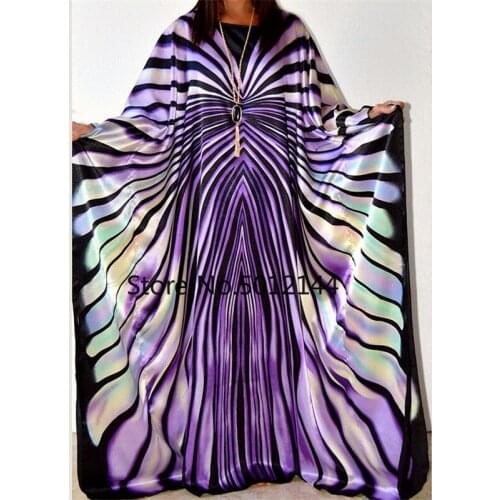 Sarees for Women Pakistan Dress Stripes Batwing Sleeve Loose Free Size Lady Vestidos 5 Colors Sari Party Evening Dress