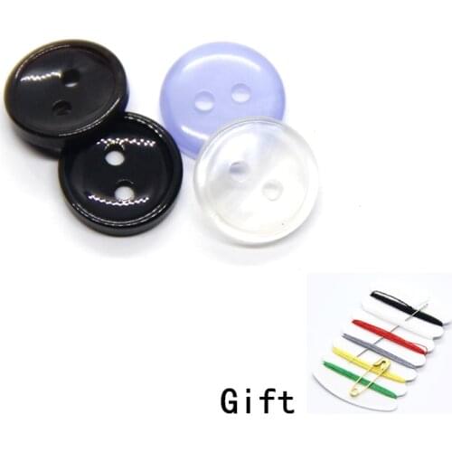 2 Holes 9/10/11mm Resin Shirt Buttons For Clothing Children Sweaters Decorative Button Handmade Sewing DIY Accessories Wholesale