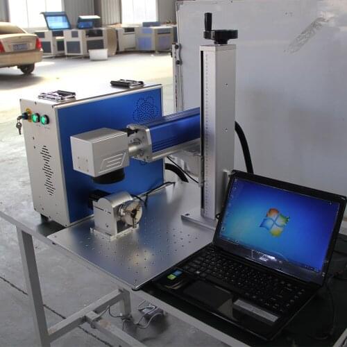20W 30W 50W Fiber Laser Marking Machine Raycus JPT Laser Source Engraver For Metal Plastic Case Ceramics Print Carving