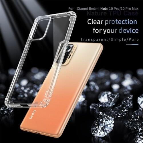 For Xiaomi Redmi Note 10 Pro Max Case Cover NILLKIN TPU Case For Xiaomi Redmi Note 10 Pro Fitted Cases High Quality Clear Cover
