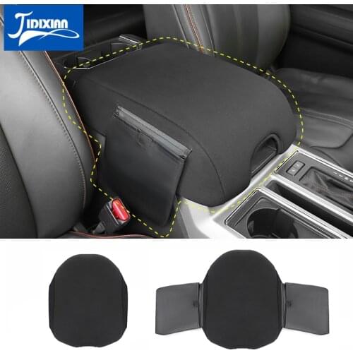 JIDIXIAN Car Storage Armrest Box Pad Cover Protector for Ford F150 2015 2016 2017 2018 2019 2020 Interior Accessories