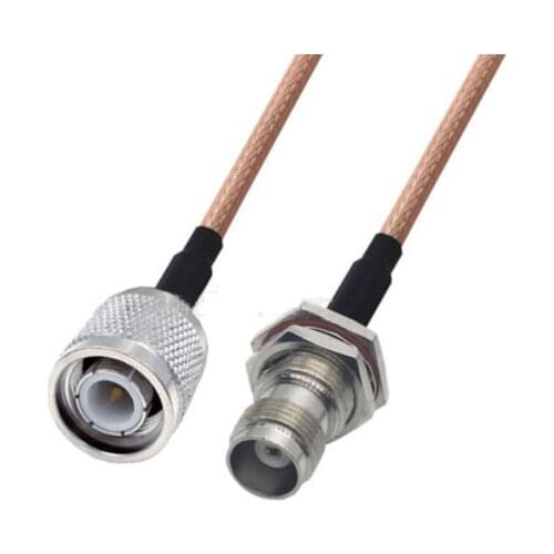 RG316 Cable TNC Male to TNC Female Jack Nut Bulkhead Connector RF Coaxial Jumper Cable