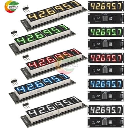 TM1637 LED Display Module 0.56 inch 6 Digital LED Indicator Tube for Arduino Red Green Blue Yellow White