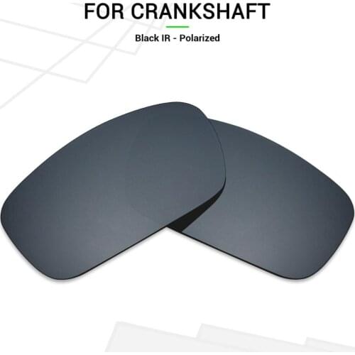 Mryok POLARIZED Replacement Lenses for Oakley Crankshaft Sunglasses Black IR