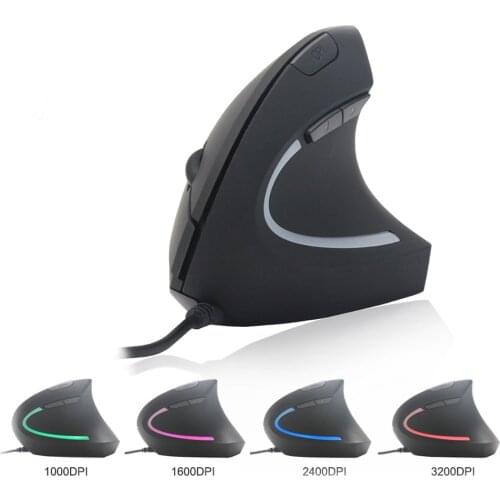 Gaming Mouse with Wire Vertical Ergonomic USB Joystick Programmable Buttons Computer Game Mice for computer laptop