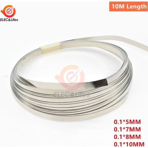 1 Roll 10m 18650 Li-ion Battery Nickel Sheet Plate Nickel Plated Steel Belt Strip Connector spot welding machine Battery welders