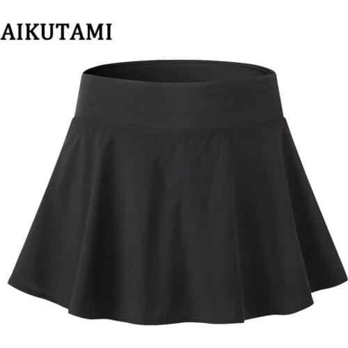 New Tennis Skirt Women Sport Skirts Solid Quick Dry Skort Skirt Sport for Beach Dance Volleyball Running Jupe Culotte Golf Skirt